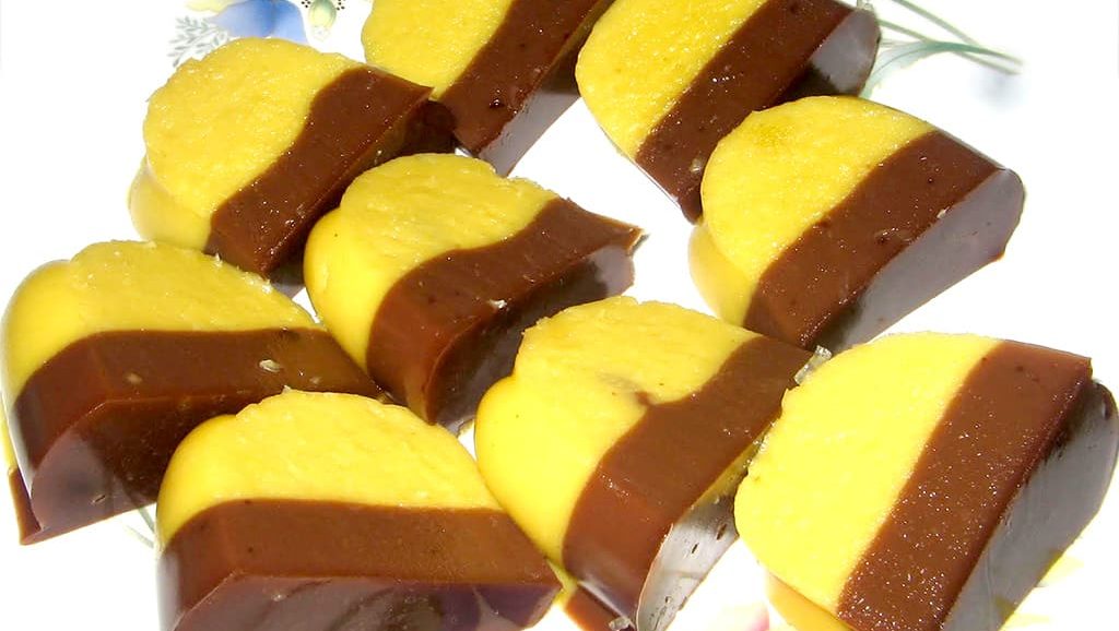 Puding Jagung Lapis Coklat